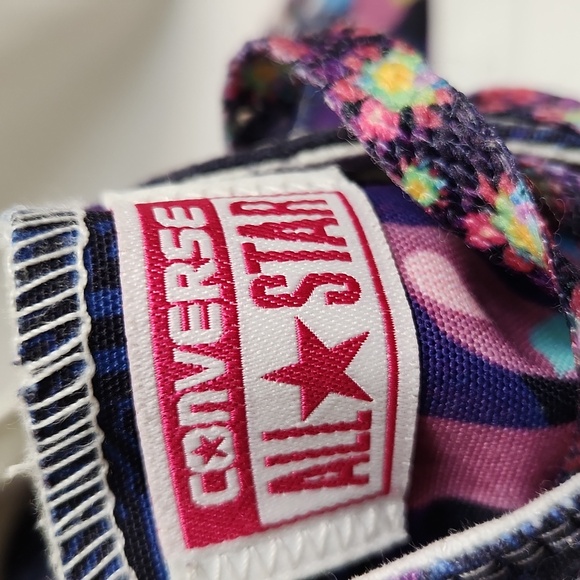 Converse All Star Low Lace-up Multicolored Floral Canvas Sneakers (w size 9) - Picture 13 of 16